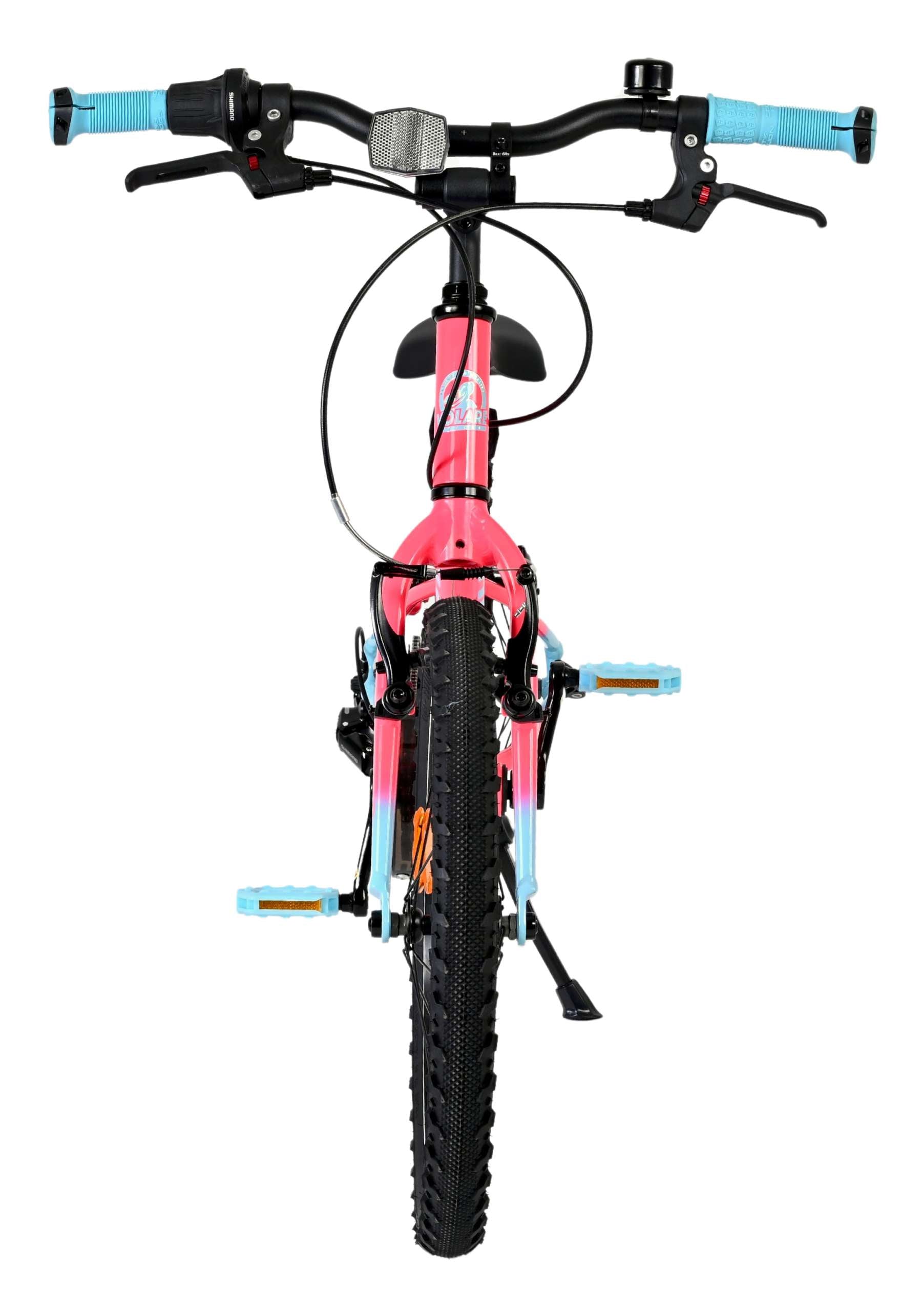 Volare milano kinderfiets - meisjes - 18 inch - roze - 6 speed - twee handremmen