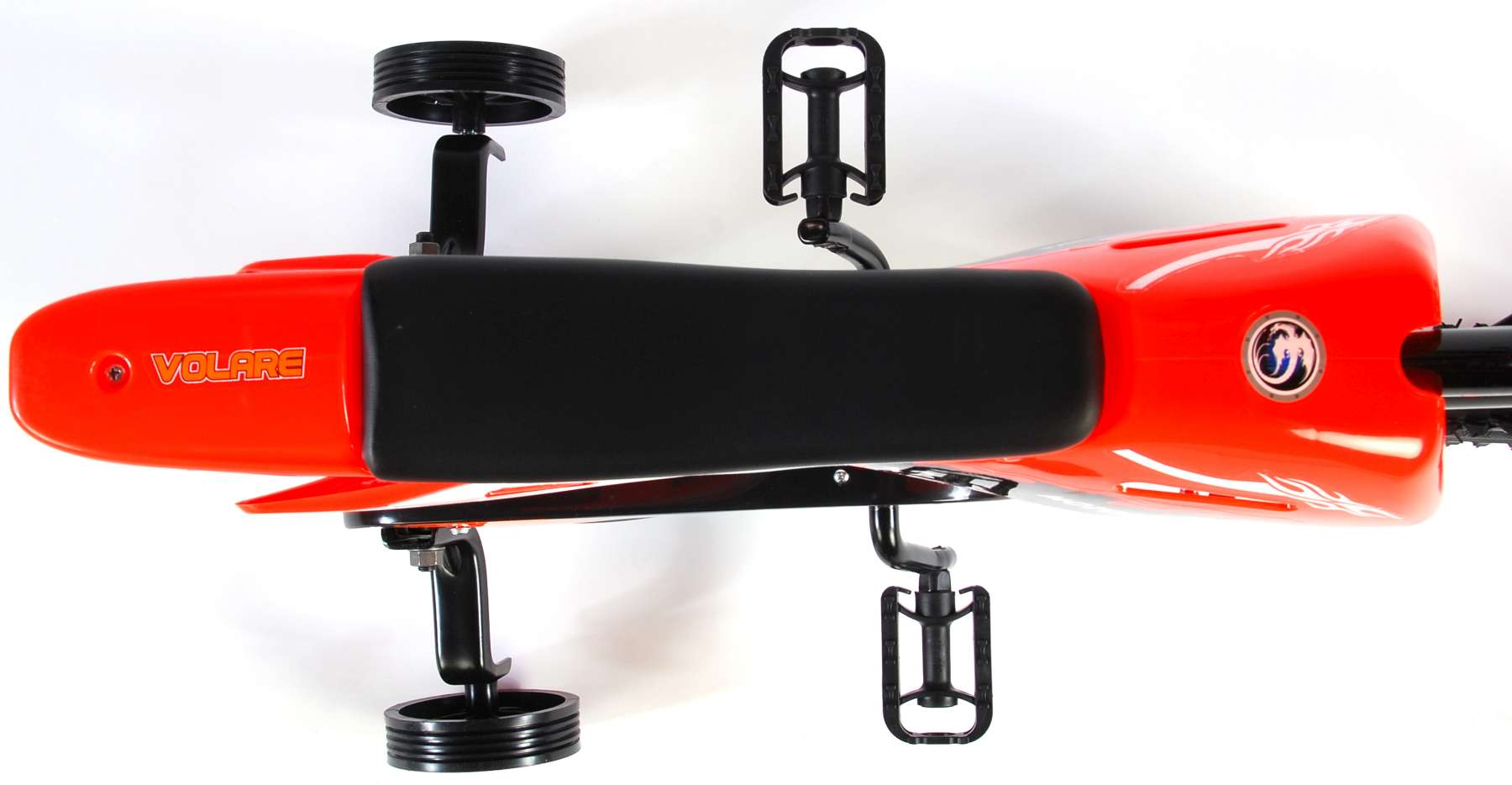 Volare Motor Kinderfiets - Jongens - 12 inch - Oranje - 95% afgemonteerd