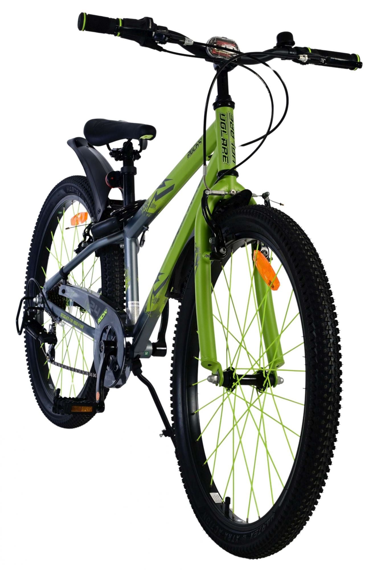 Volare rocky kinderfiets - 24 inch - groen - 7 versnellingen