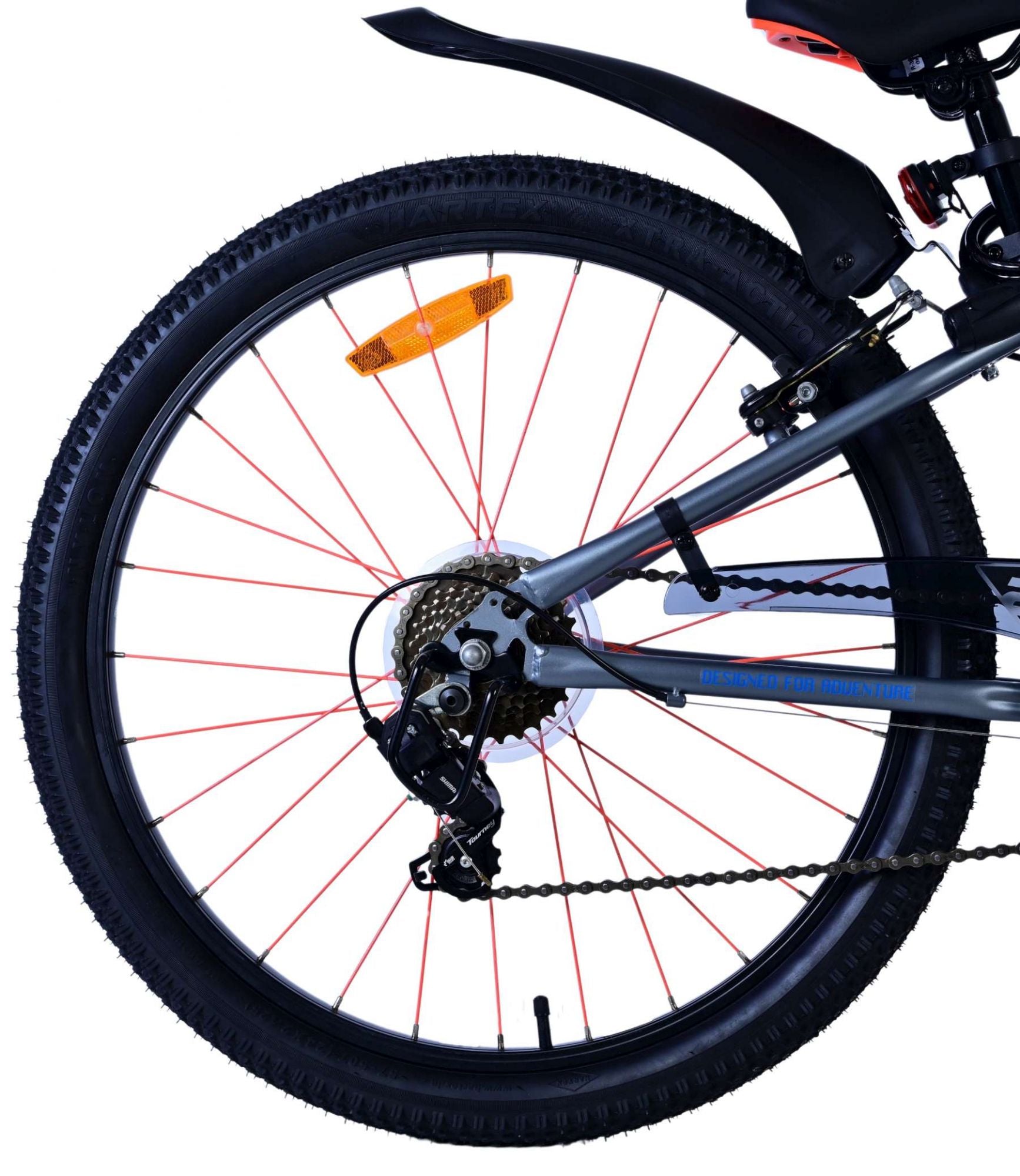 Volare rocky kinderfiets - 24 inch - blauw - 7 versnellingen