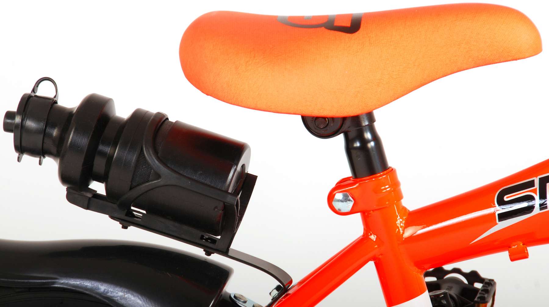 Volare Sportivo Kinderfiets - Jongens - 14 inch - Neon Oranje Zwart - 95% afgemonteerd
