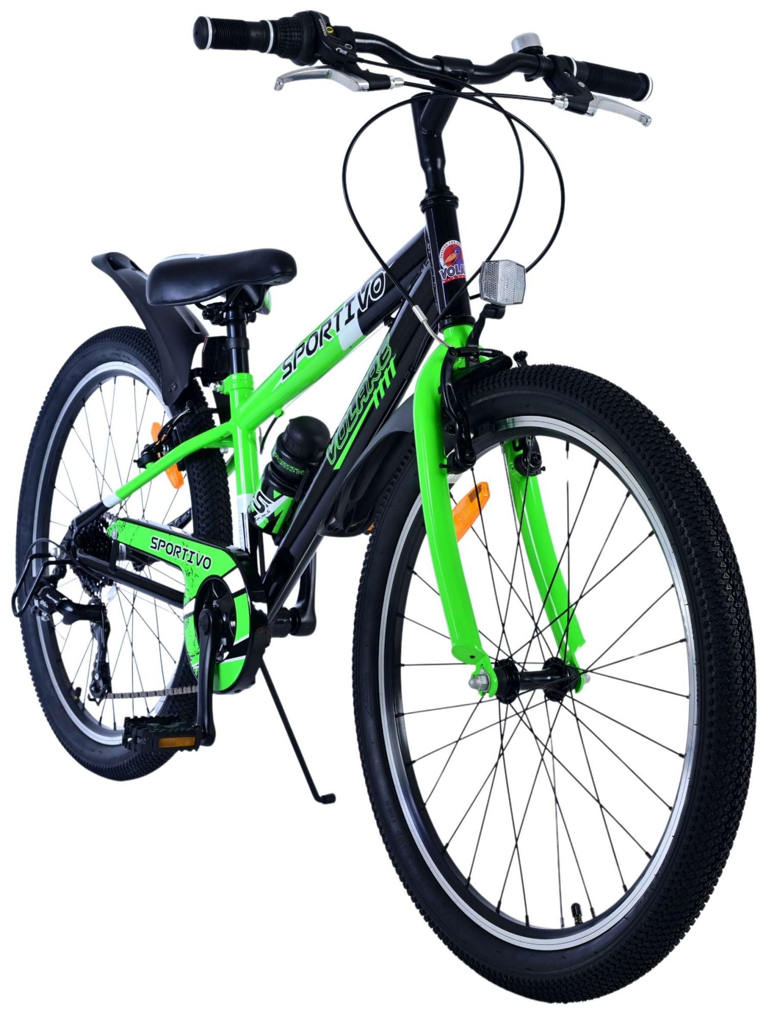 Volare sportivo kinderfiets - jongens - 24 inch - 7 versnellingen - zwart groen
