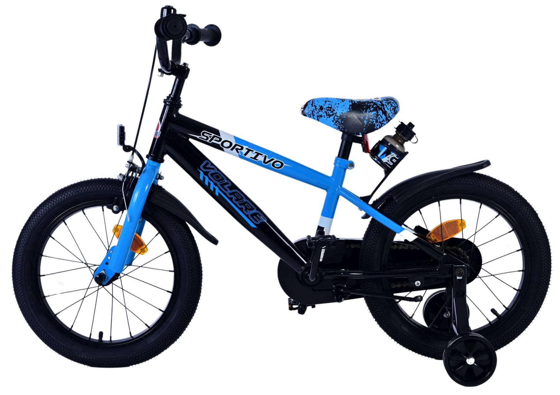 Volare sportivo kinderfiets - jongens - 16 inch - blauw zwart
