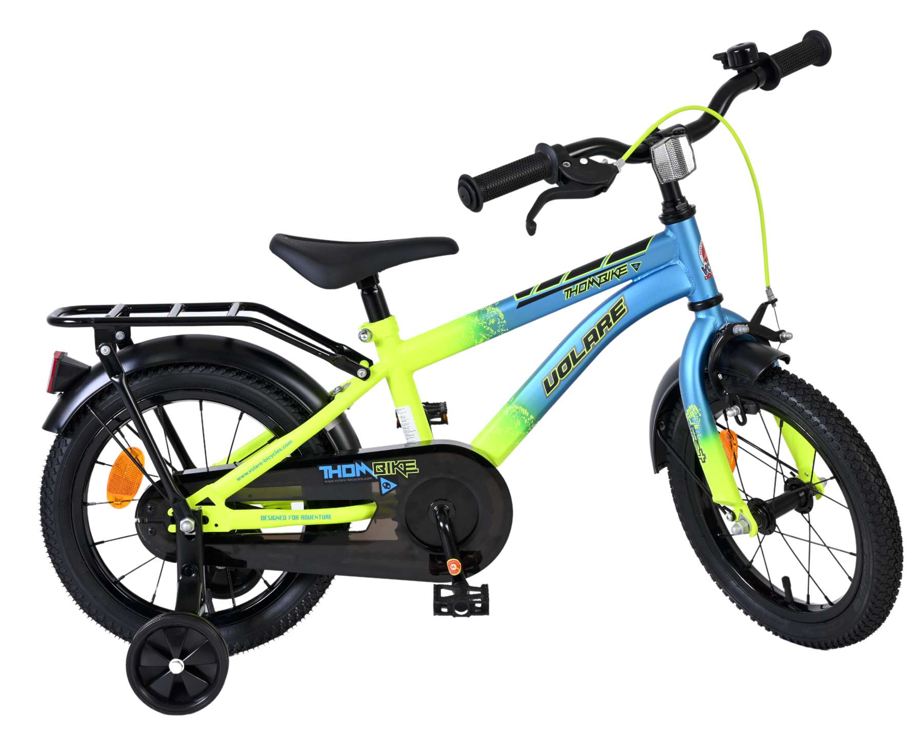 Volare thombike kinderfiets - jongens - 14 inch - blauw geel