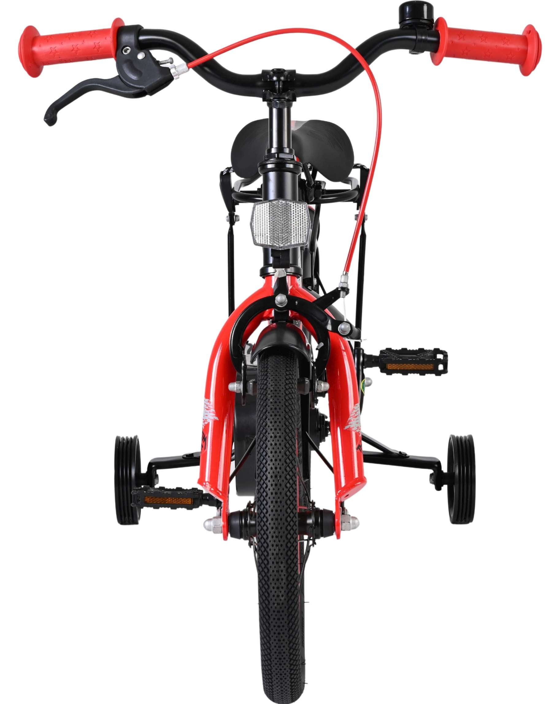 Volare thombike kinderfiets - jongens - 14 inch - zwart rood