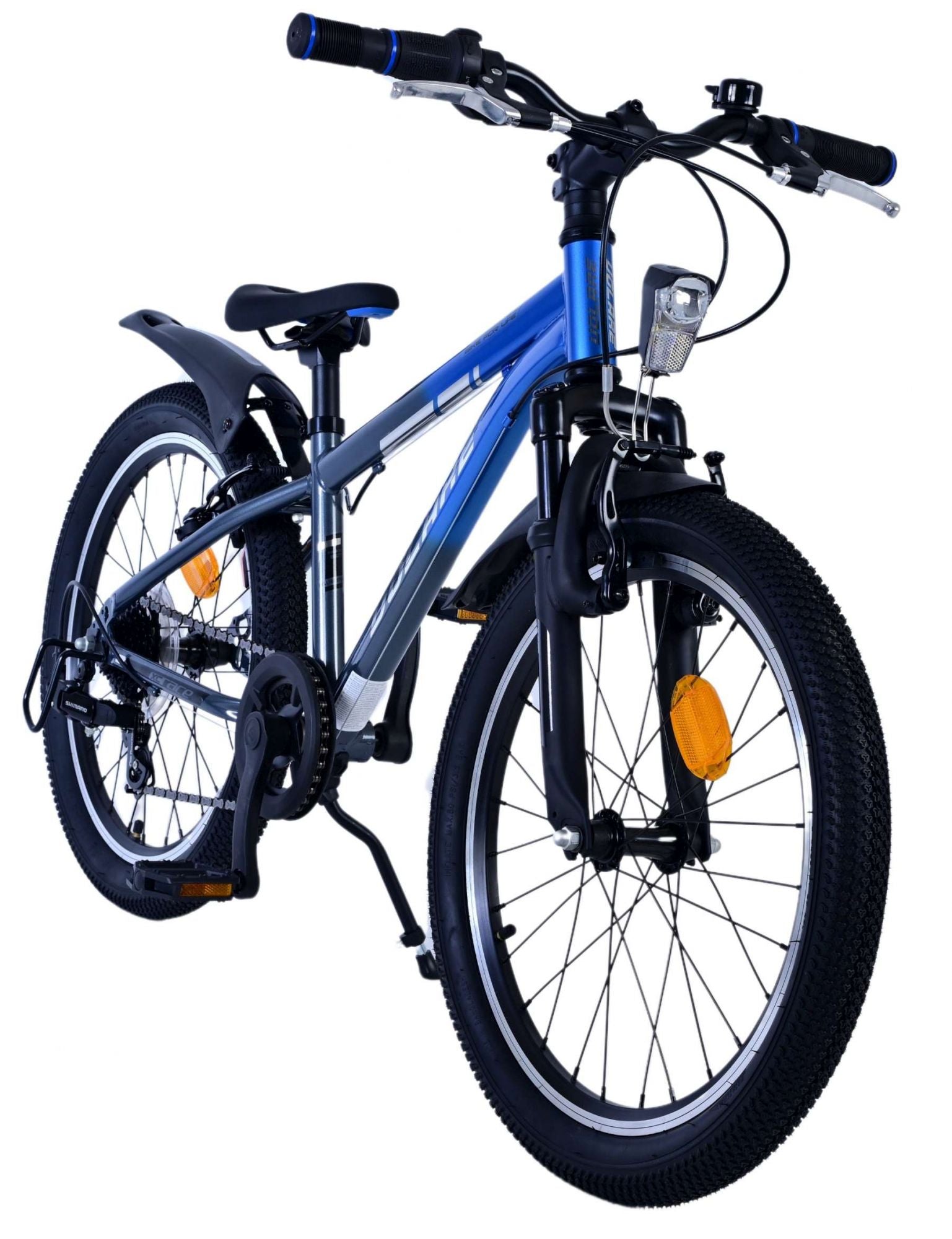 Volare xc race kinderfiets - 20 inch - 7 speed - blauw grijs