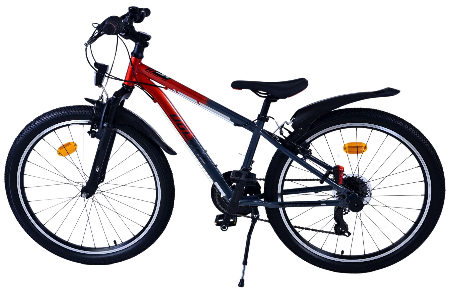 Volare xc race kinderfiets - 24 inch - 21 versnellingen - rood grijs