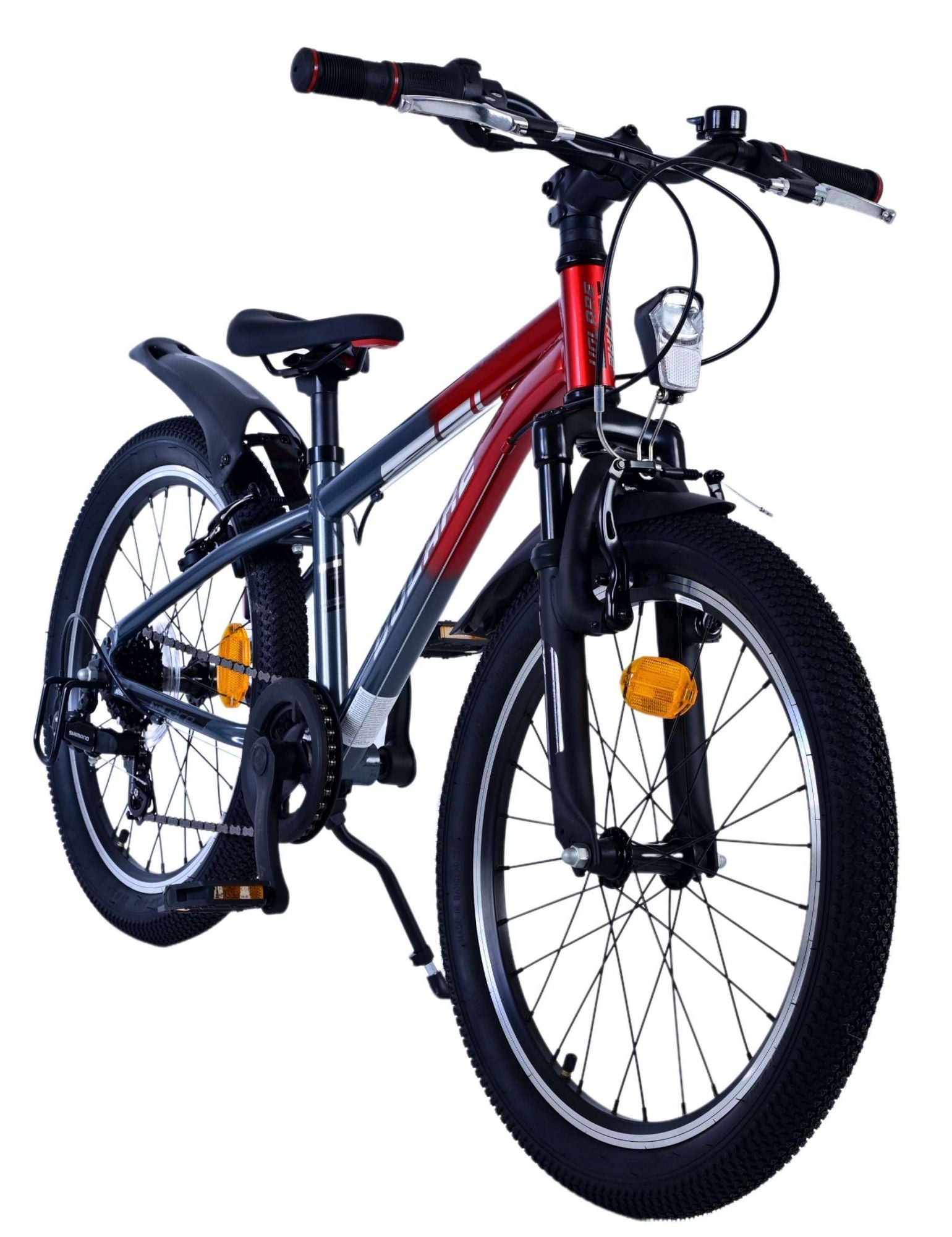 Volare xc race kinderfiets - 20 inch - 7 versnellingen - rood grijs