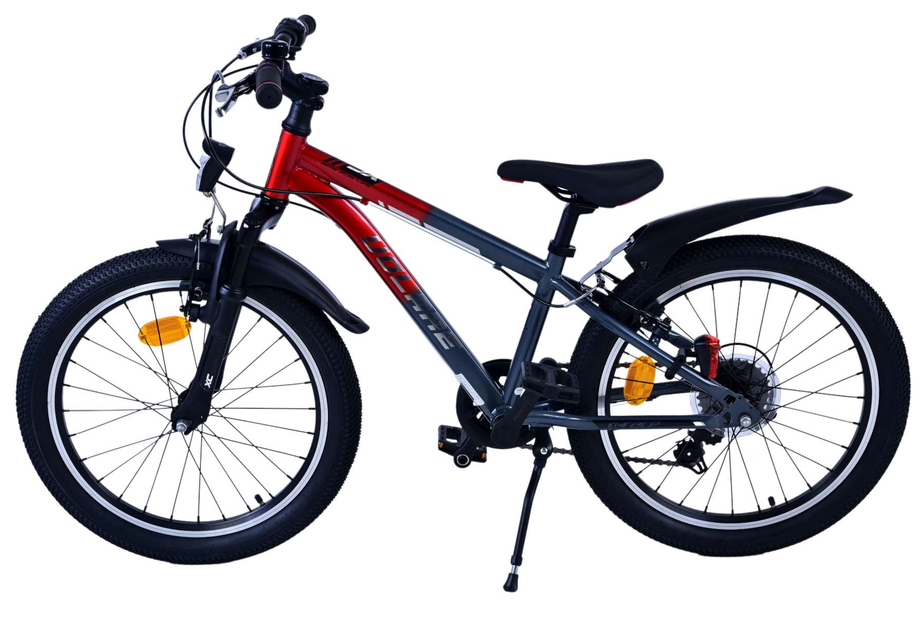 Volare xc race kinderfiets - 20 inch - 7 versnellingen - rood grijs