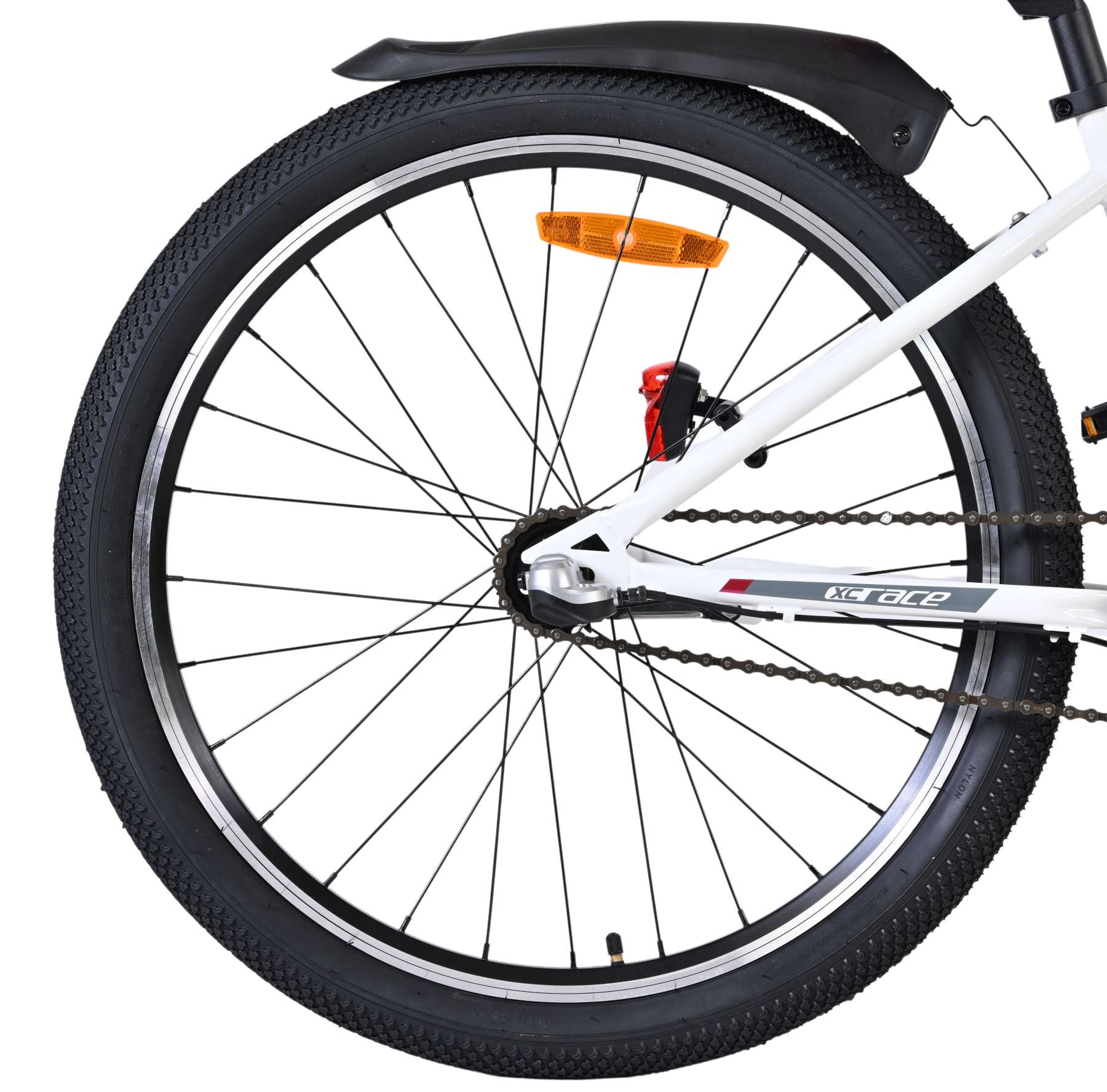 Volare xc race kinderfiets - 24 inch - nexus 3 - wit roze