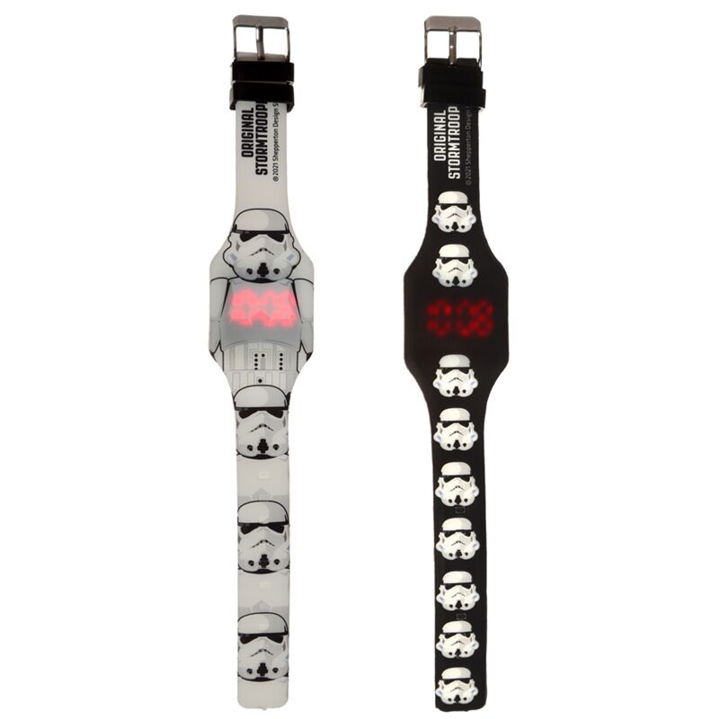 Het originele stormtrooper digitaal siliconen horloge