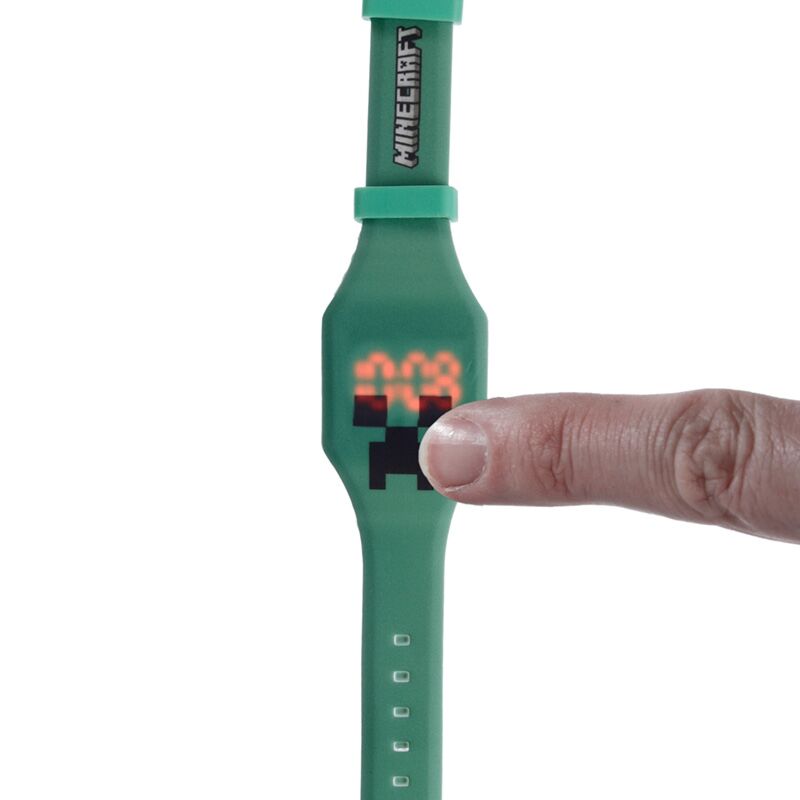 Union minecraft gezichten digitaal siliconen horloge