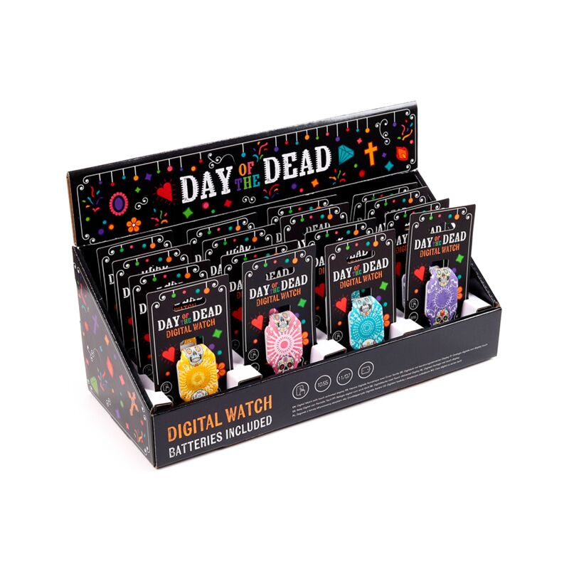 Dia de los muertos digitaal siliconen horloge