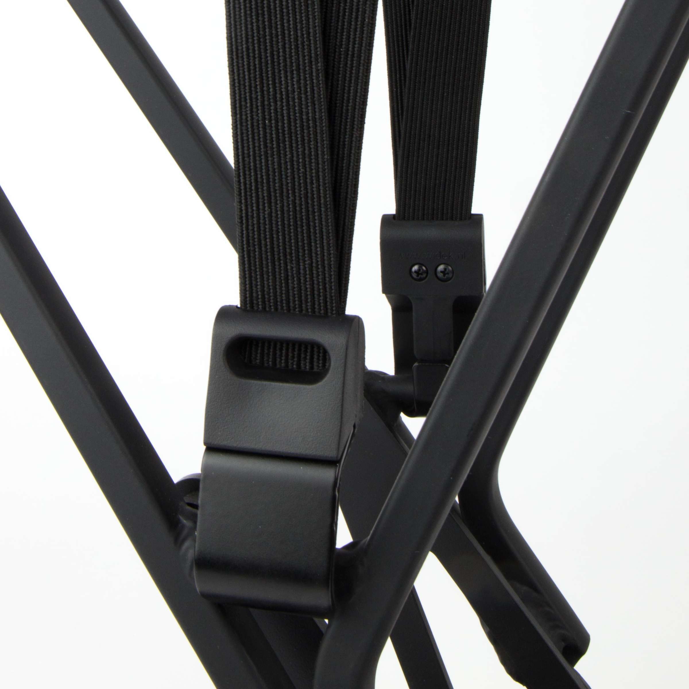 Widek SUV veiligheidsbinder 24mm met zwarte stalen haak vuurrood zwart