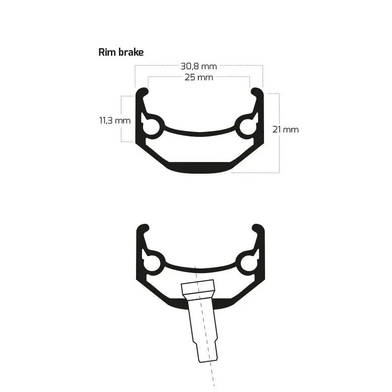 Ryde velg andra 40 26 559 36g 14g cnc alu zwart