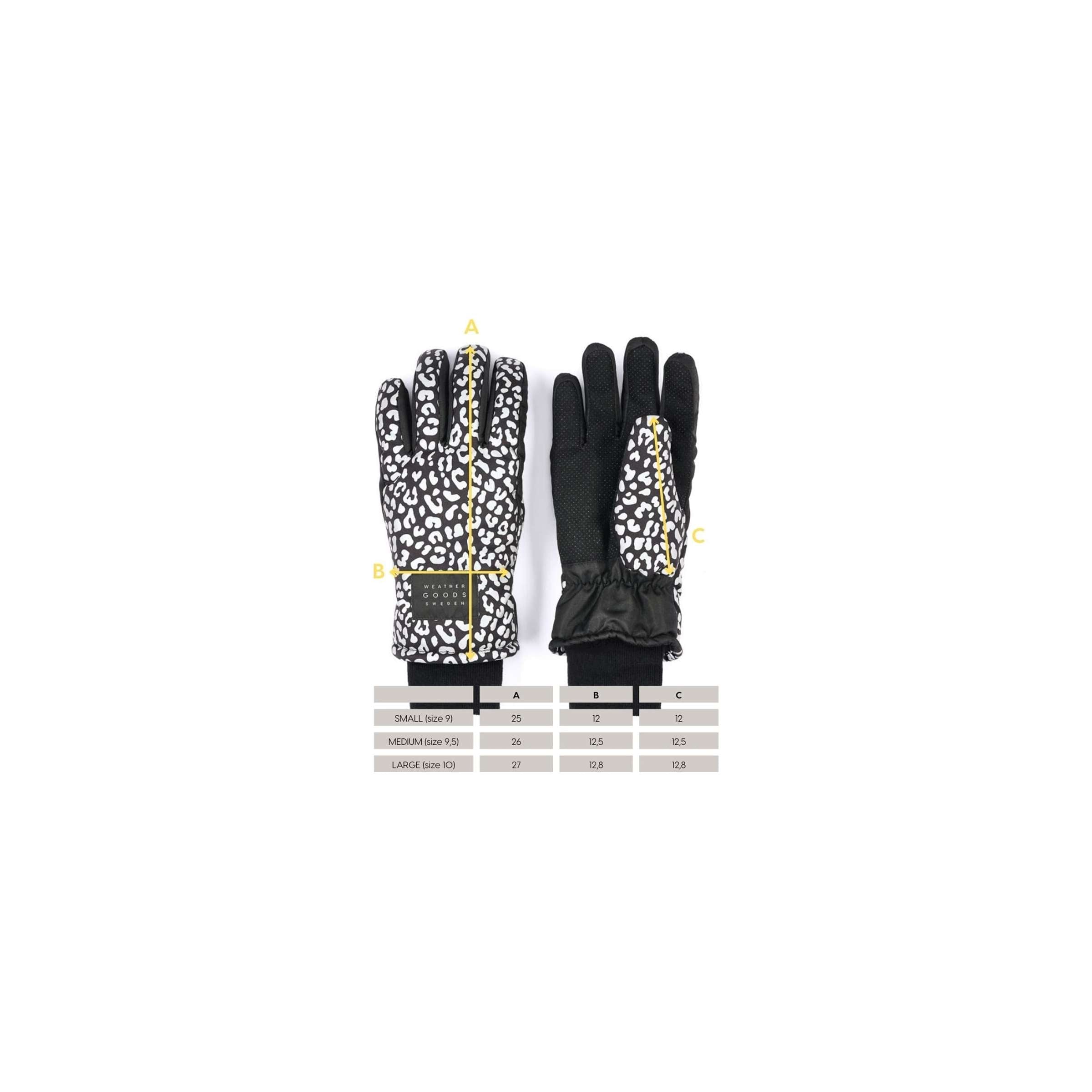 Weathergoods Zweden Weathergoods Zweden refl. handschoenen Leopard S