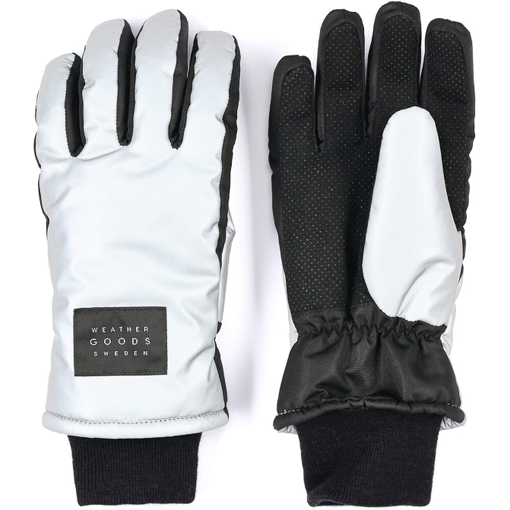 Weathergoods Zweden refl. handschoenen luna zilver l