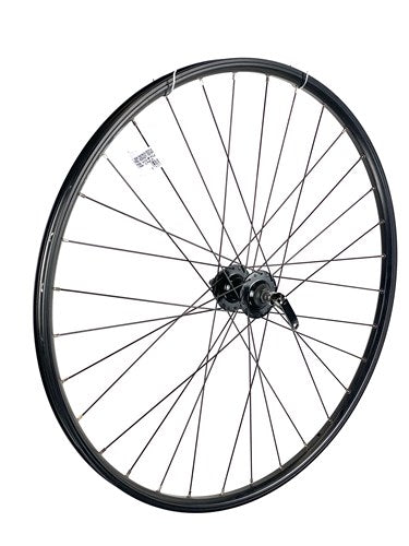 Roue avant 28 pouces 622 noir frein à disque 6 trous rodi viper bust