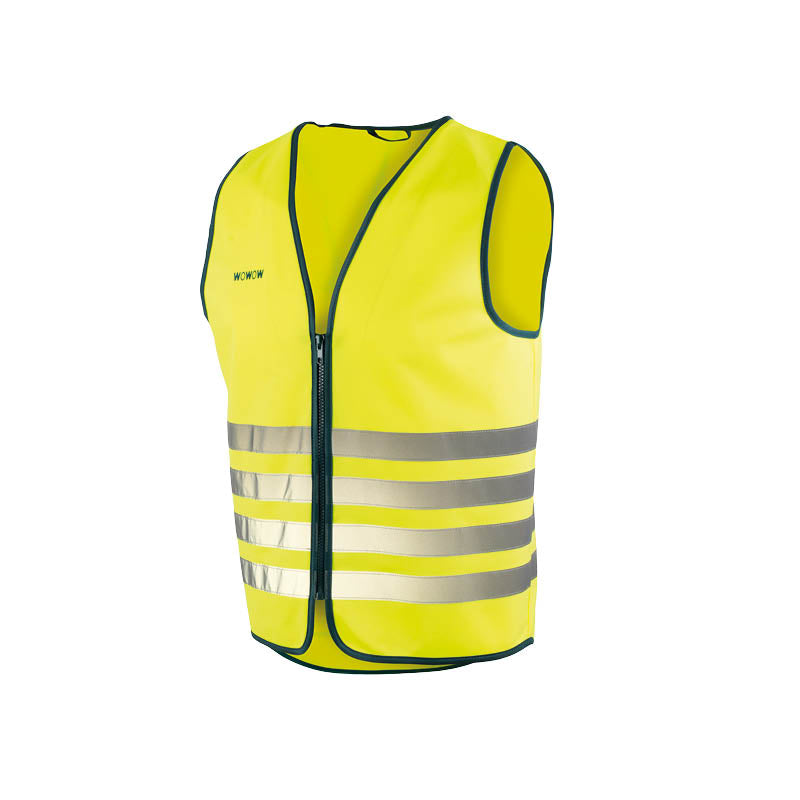 Wowow big fun jacket - fietsjas fluo met rits - veiligheidsjas ce en 17353-l