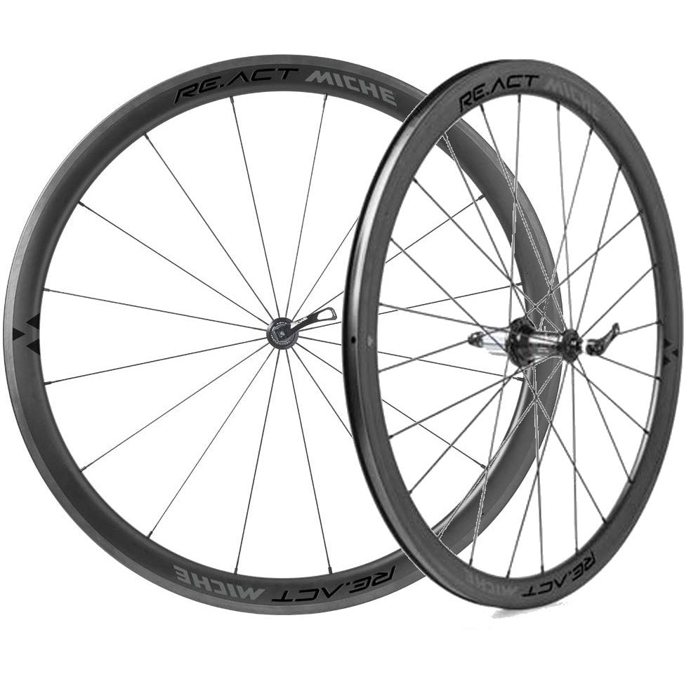 Miche wielset RE.ACT Velgrem tubeless Shimano passerend