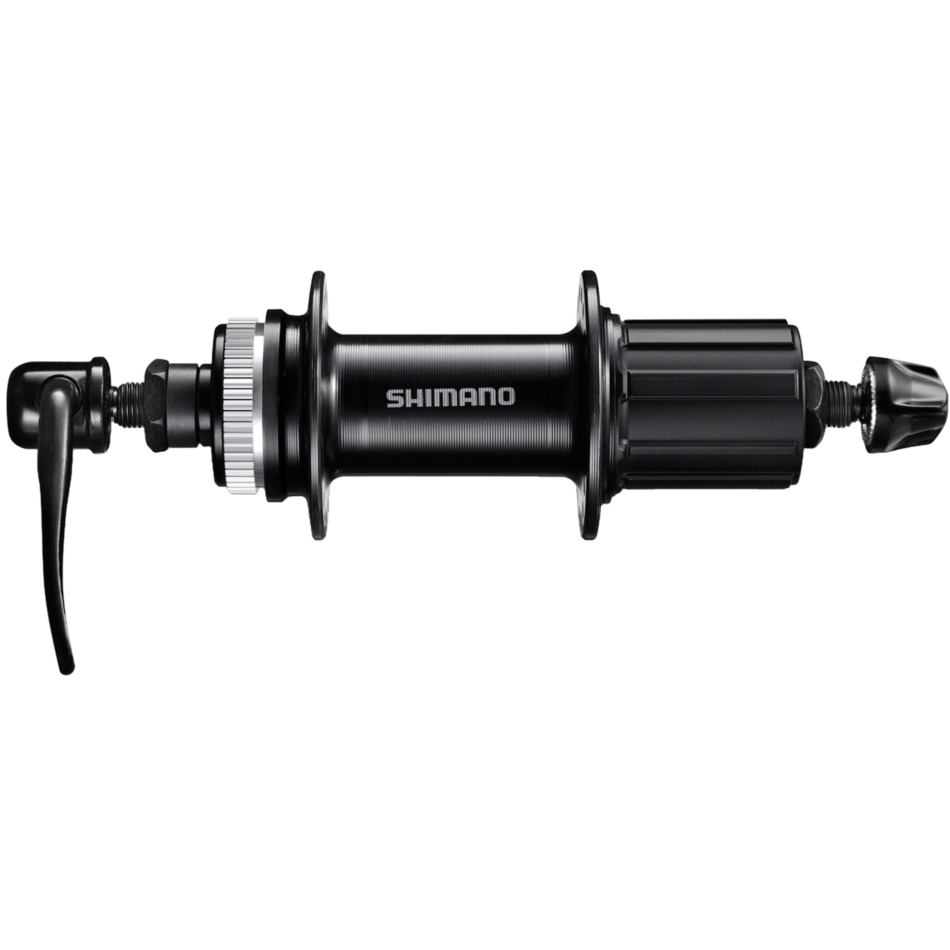 Shimano Achterwiel Rival 21-584 zwart schijf QR 10v