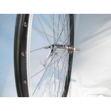 Achterwiel 28-15 8-13 8 622 rn vulring. alu velg paralex zw.