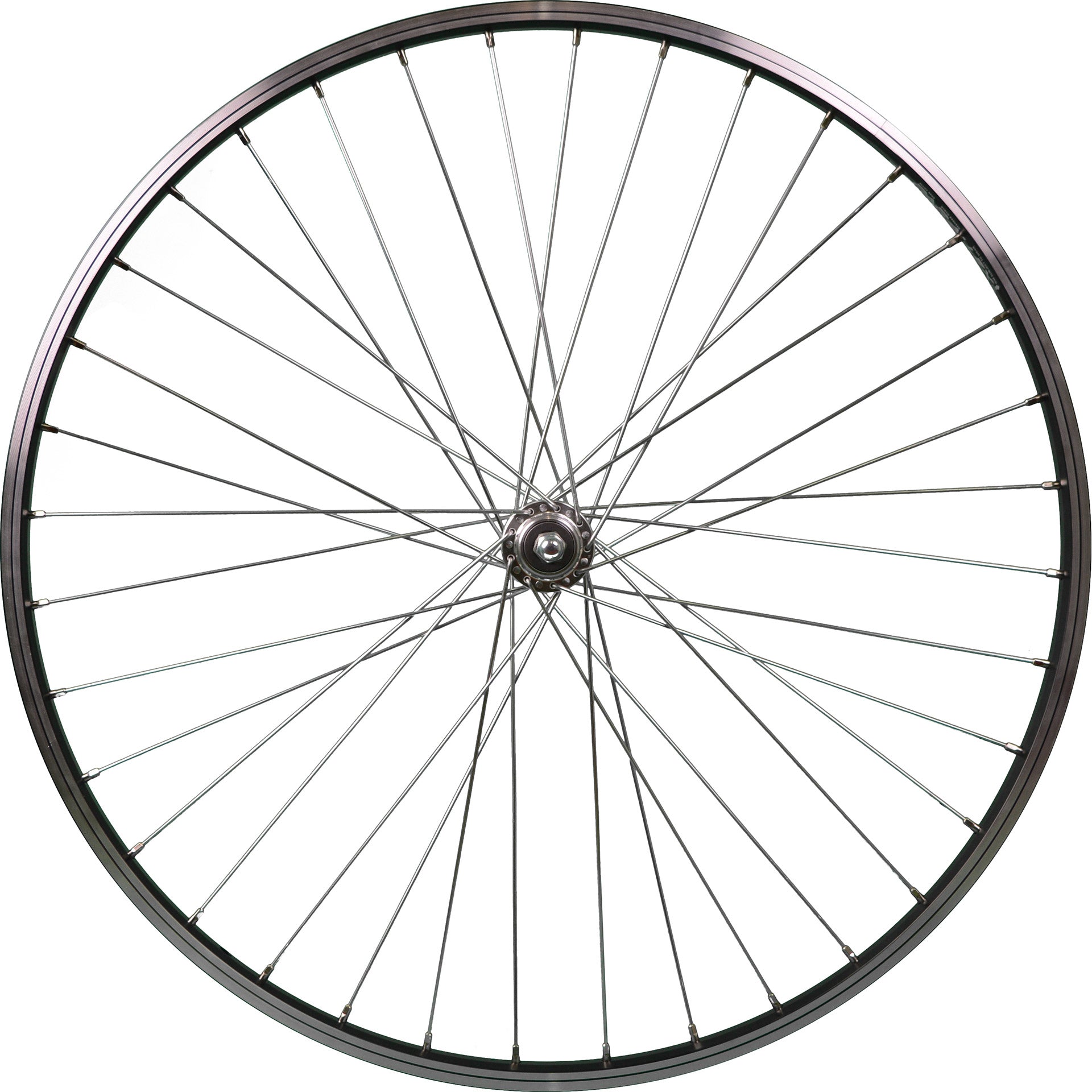 Roland achterwiel 28-15 8-13 8 parallex pion vaste as alu zw.