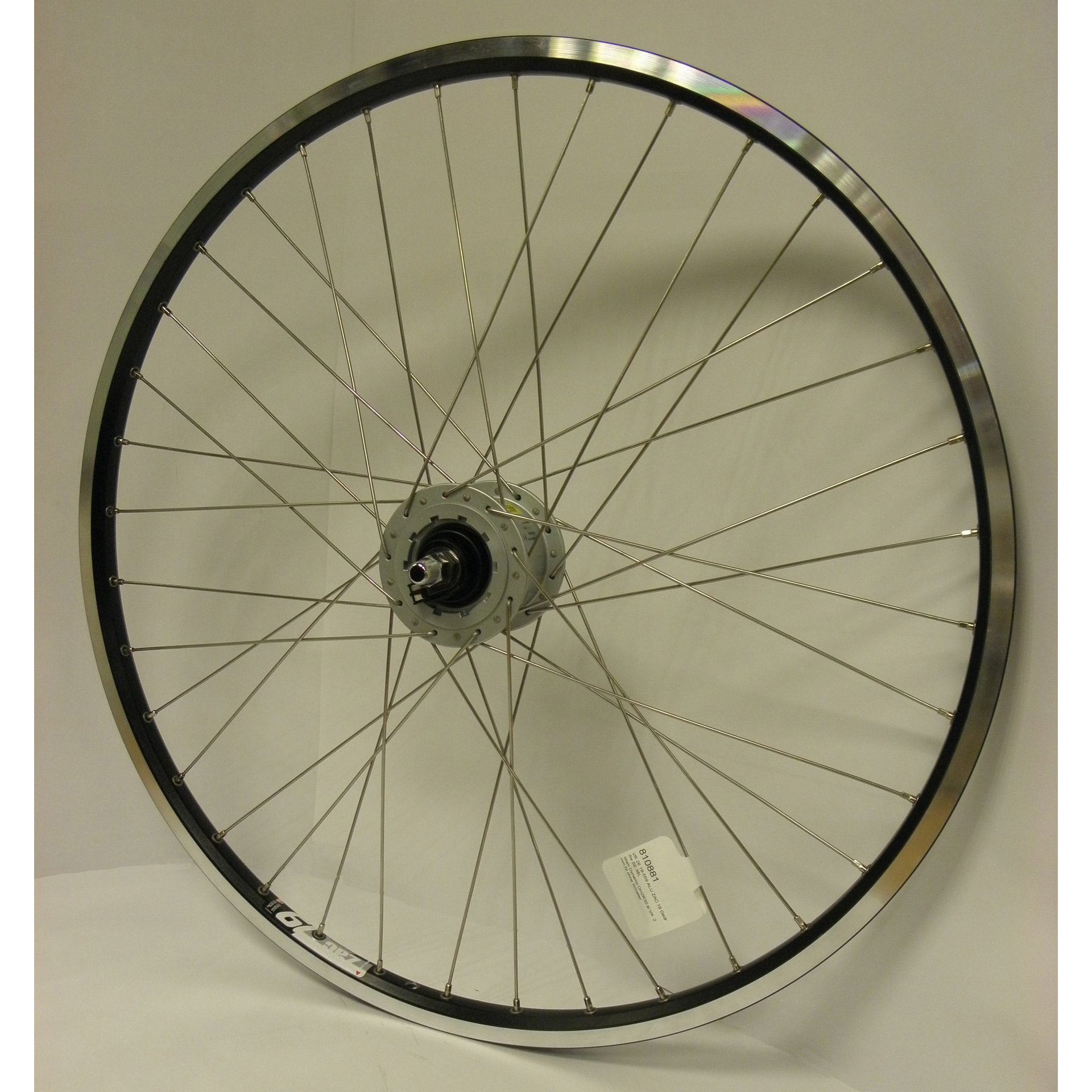 Voorwiel 26-1.75 559 zac19 zwart naafdyn. rollerbrake sp.14 RVS