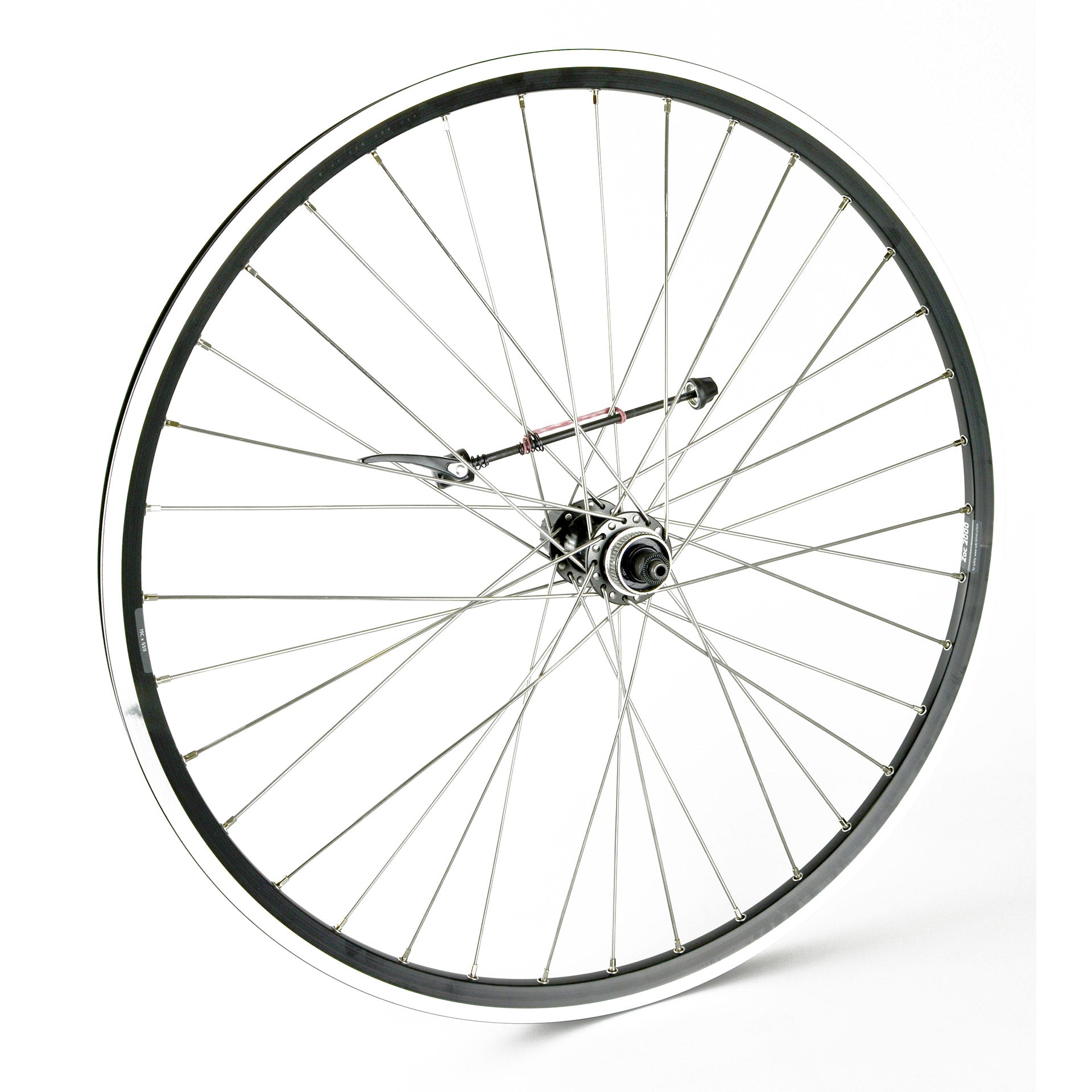 Achterwiel 26-1.75 559 Deore 9V ZAC2000 zwart RVS sp Schijf