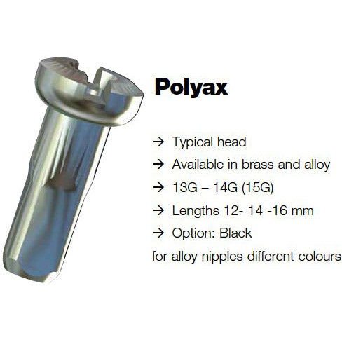 Sapim spaaknippel 14 polyax 14mm rood aluminium (100st)
