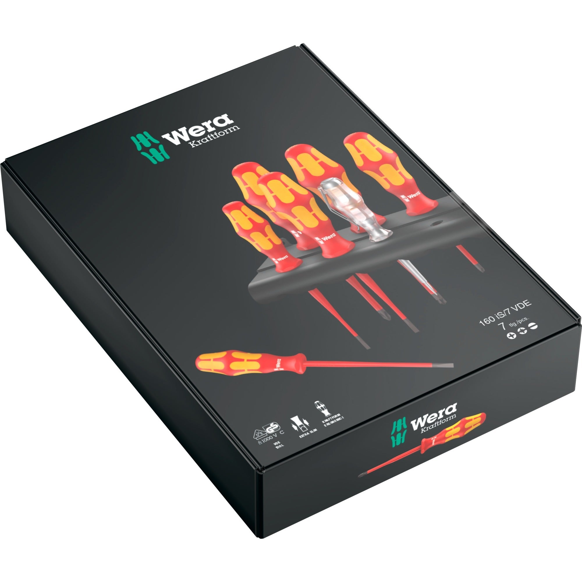 Wera 160 iS 7 Schroevendraaierset Kraftform Plus Serie