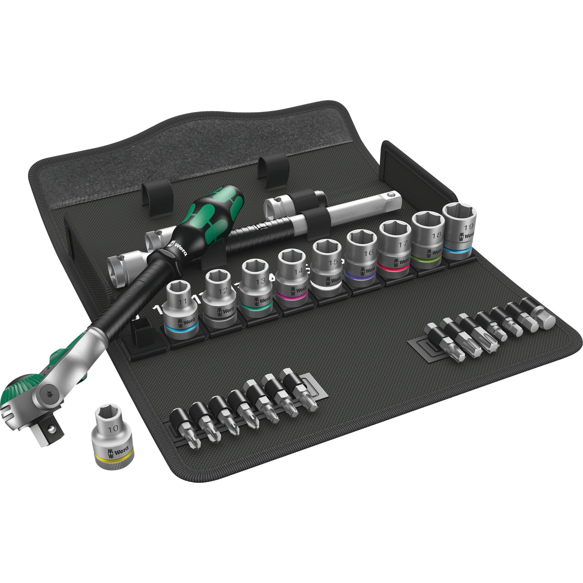 Wera 8100 SC 6 Zyklop Speed-ratelset, 1 2 -aandrijving