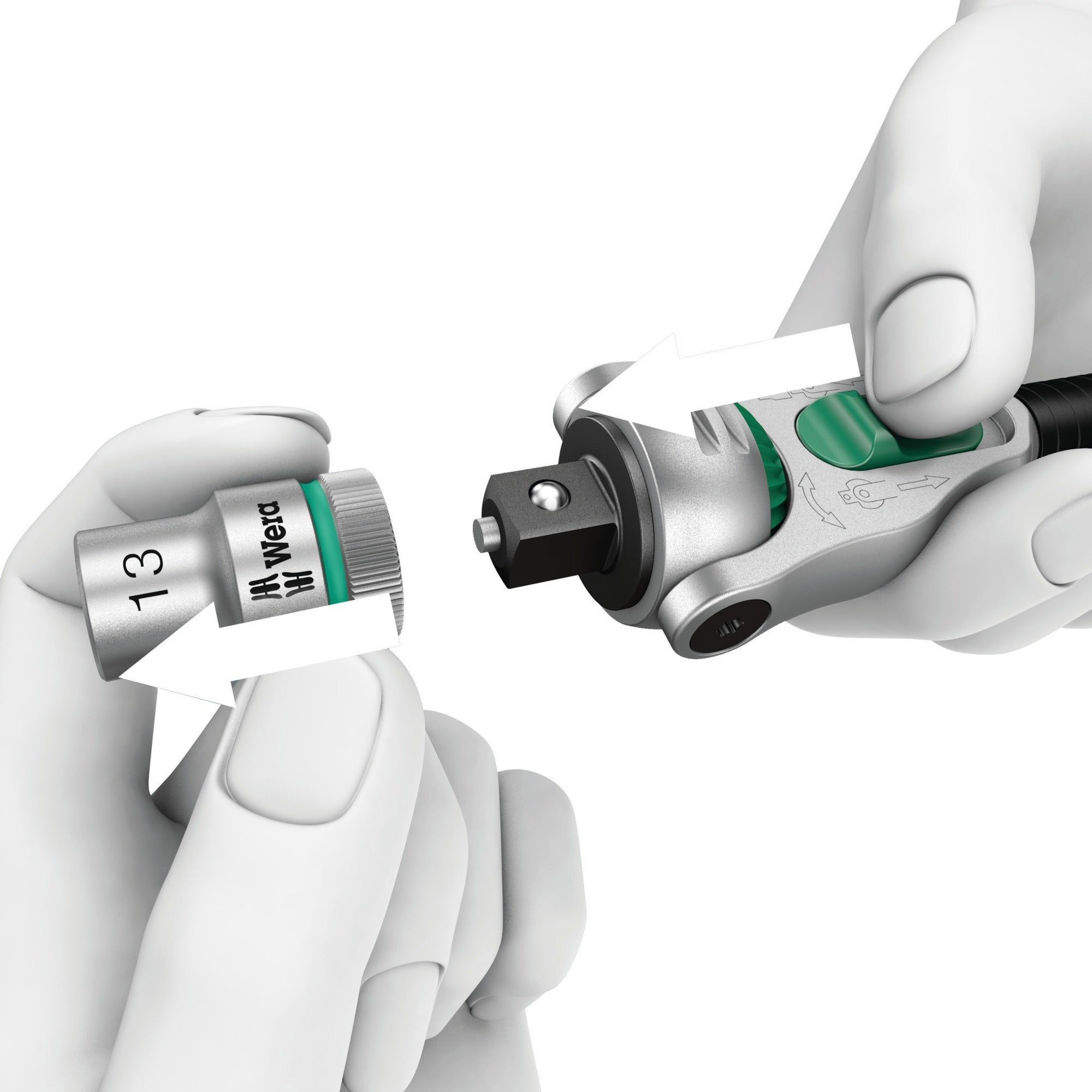 Wera 8100 SC 6 Zyklop Speed-ratelset, 1 2 -aandrijving