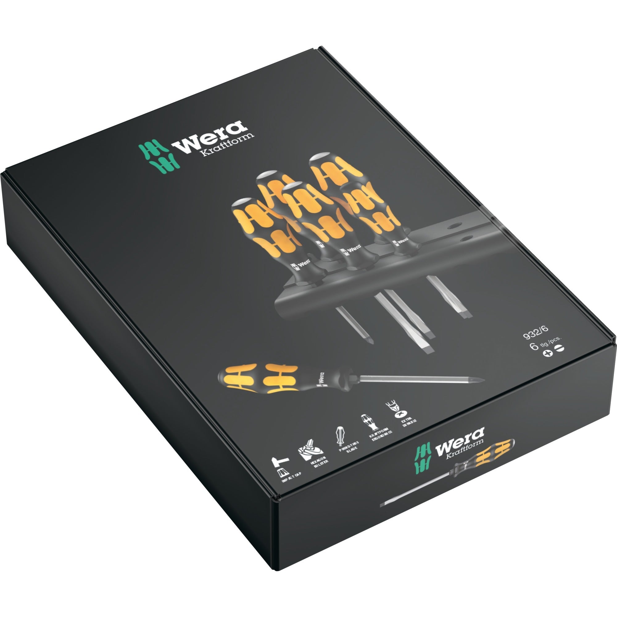 Wera 932 6 Schroevendraaierset Kraftform