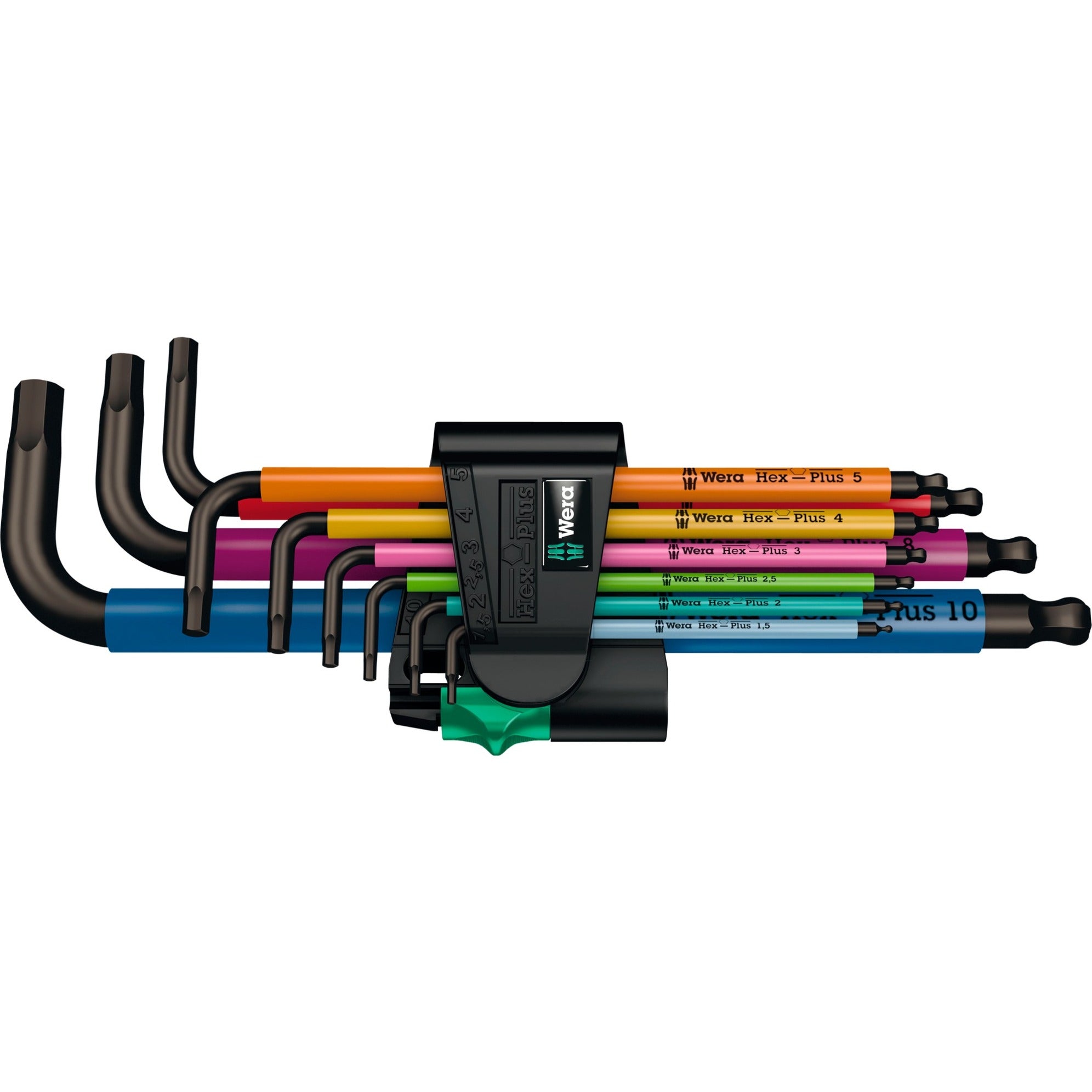 Wera 950 9 Hex-Plus Multicolour 1 Stiftsleutelset, metr