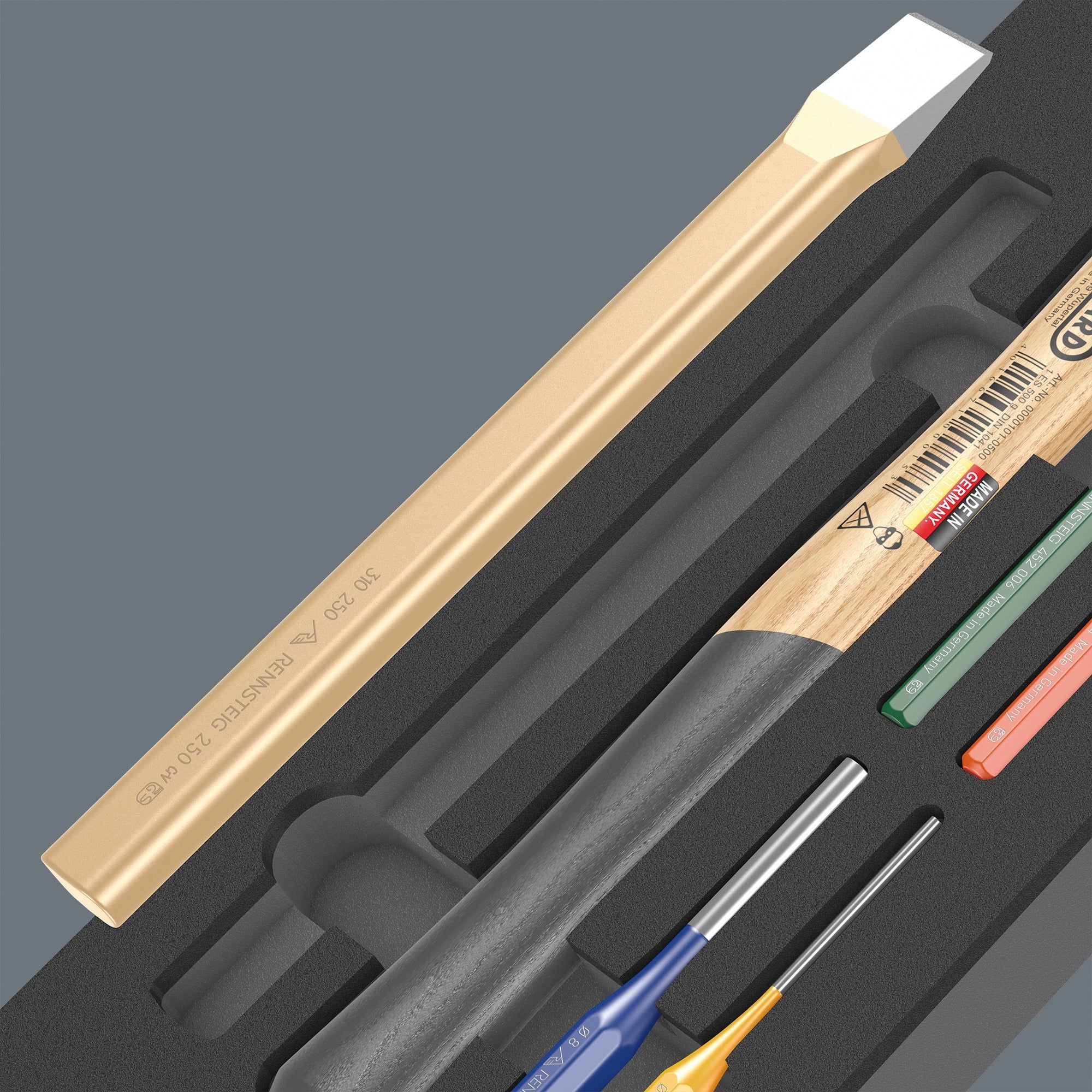 Wera 9782 Schuimrubberen inzetstuk met hamers Set 1, 6‑