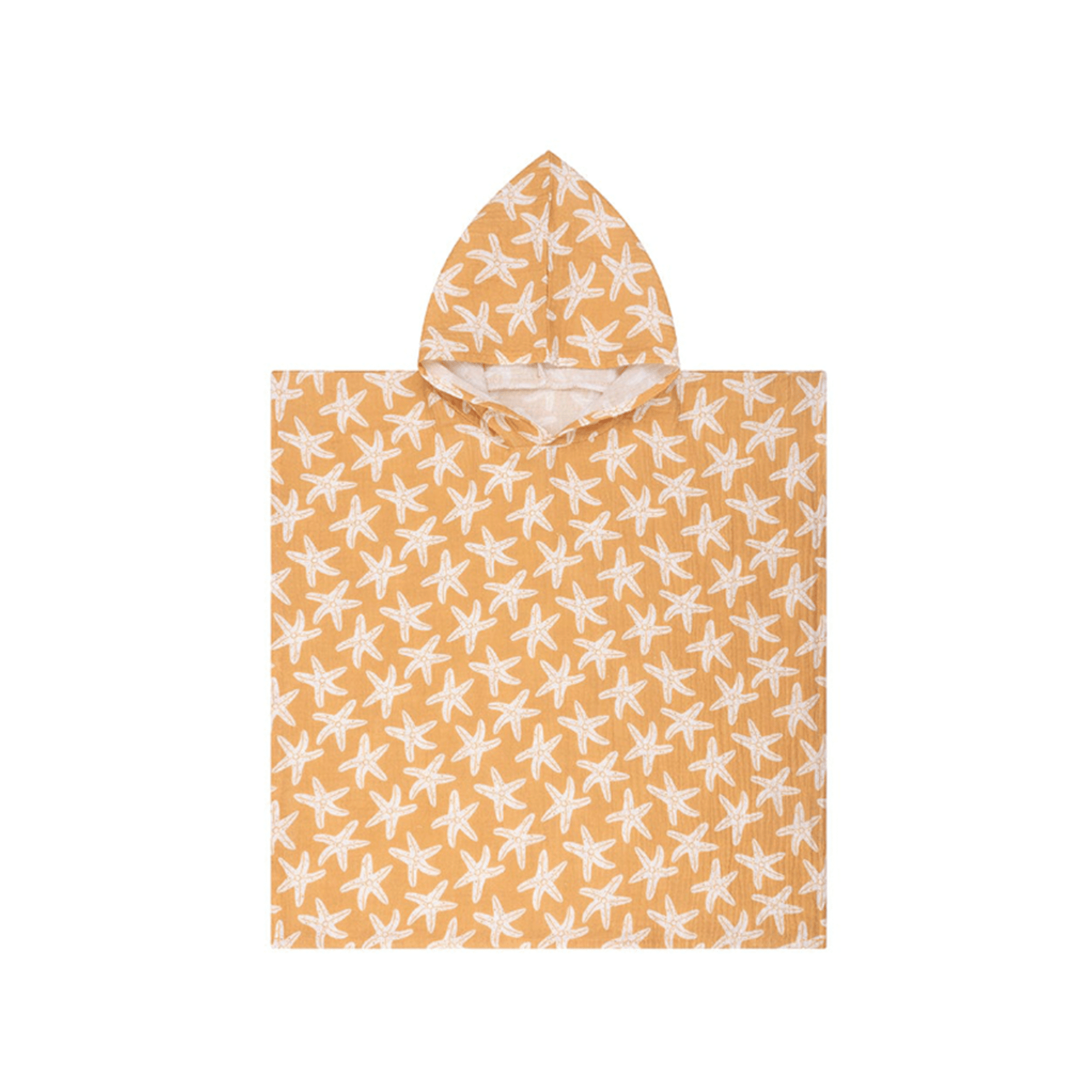 Zeester | oranje hydrofiele strandponcho 50 x 50 cm