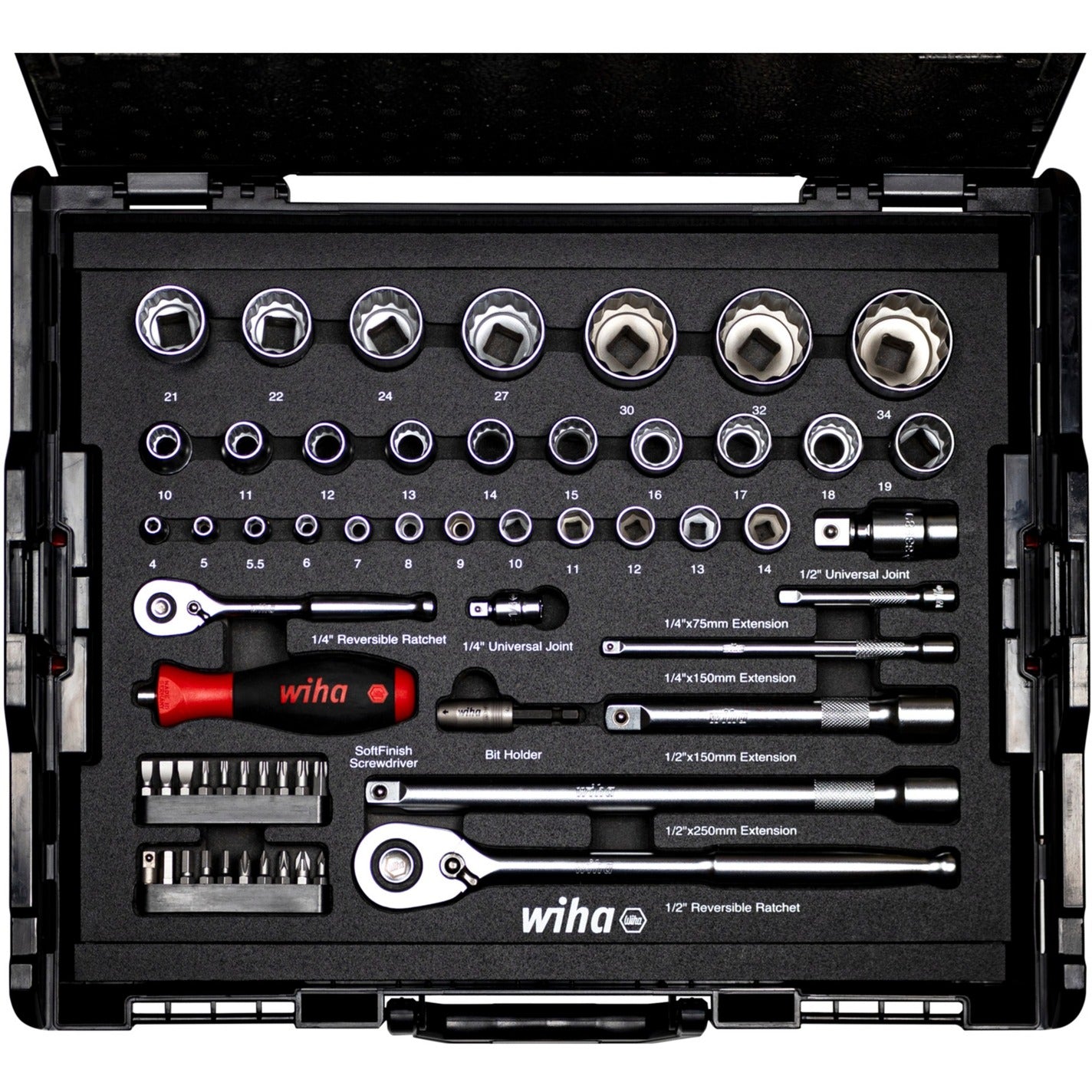 Wiha Wiha Dopsleutelen bitset 1 4 en 1 2