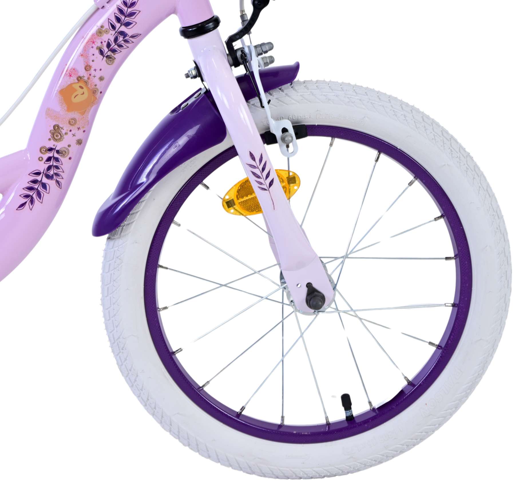 Wunsch disney wish kinderfiets - meisjes - 16 inch - paars - twee handremmen