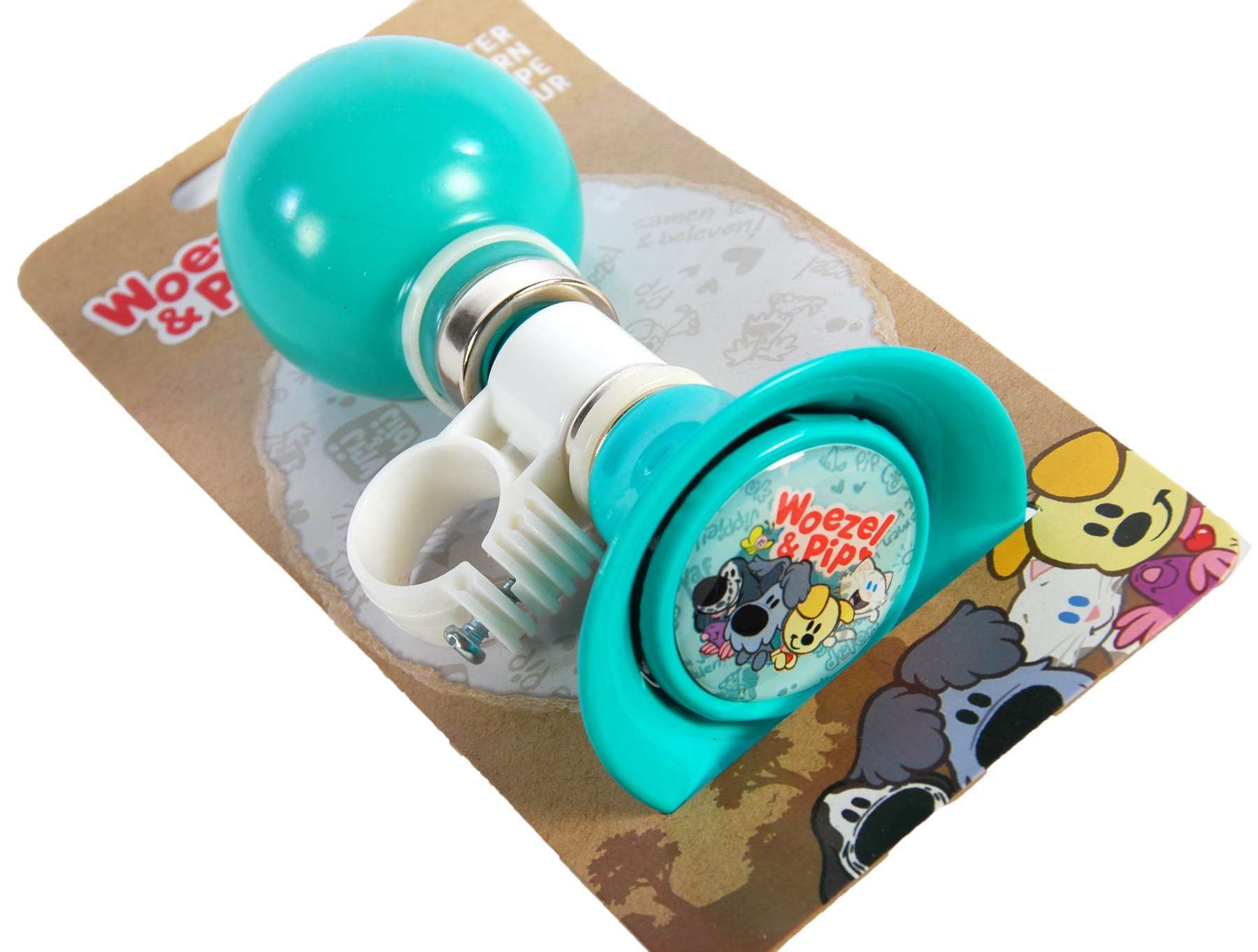 Woezel Pip Fietstoeter - Kinderen - Mint Blauw