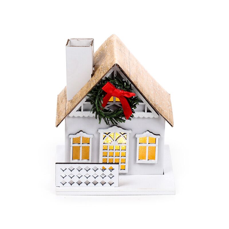Winterwonderland kerstmis krans huis led decoratie