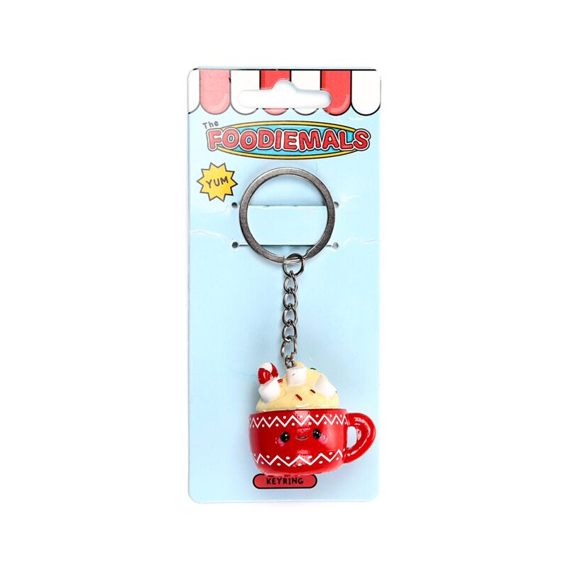 Foodiemals aspen de warme chocomel sleutelhanger