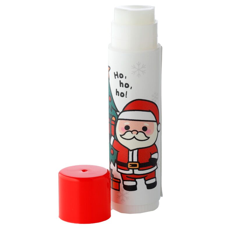 Kerstelf kerstman lippenbalsemstick - sinaasappel vanille