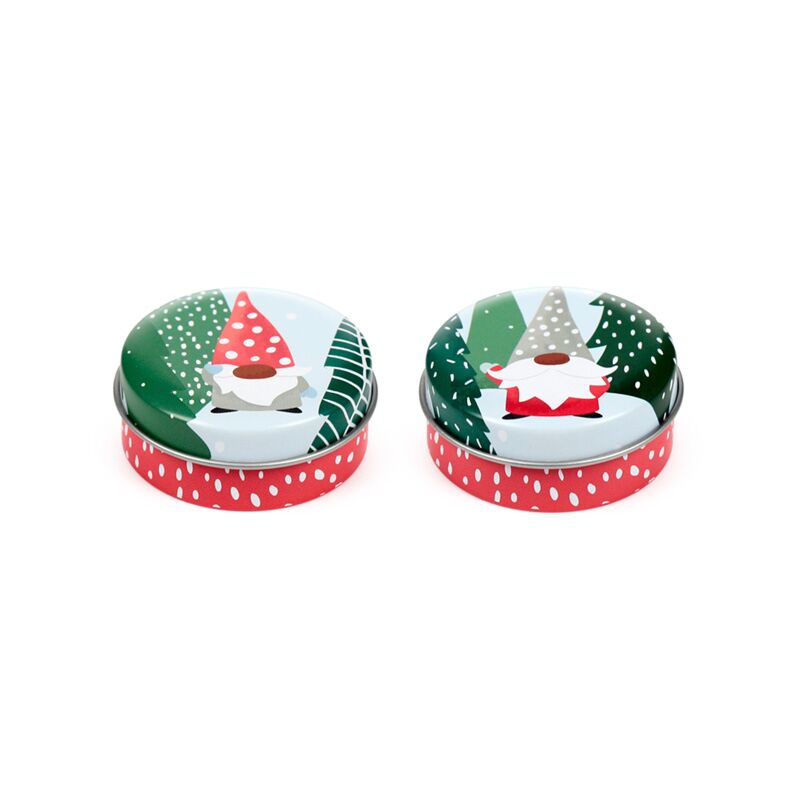 Kersmis gnoom jolly gonk lippenbalsem in blik