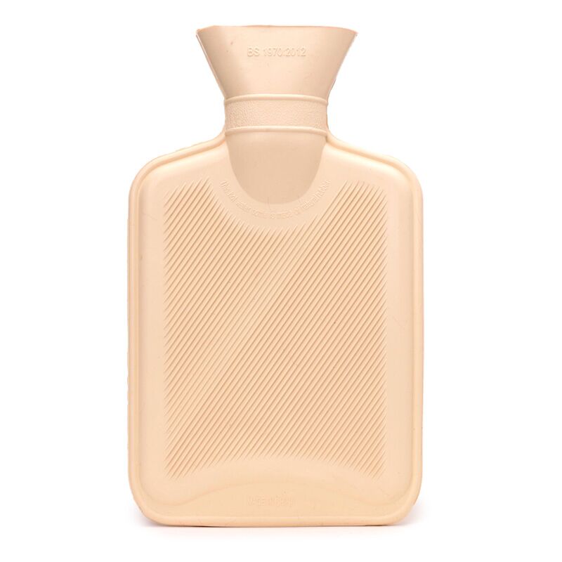 Kerstman warmwaterkruik 650ml pluche schoffels