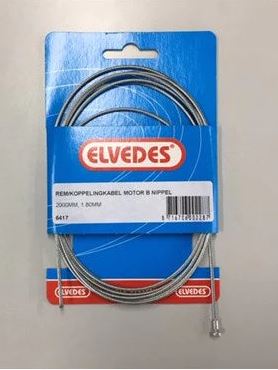 Raccord câble intérieur Elvedes 2000mm galvanisé ø1.8mm avec mamelon en V (sur carte)