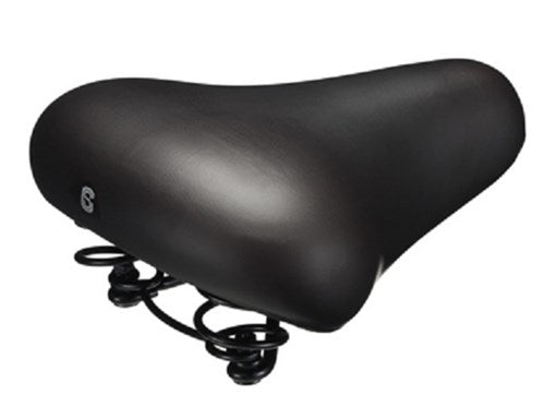 Selle comfortzadel city foam zwart met strop