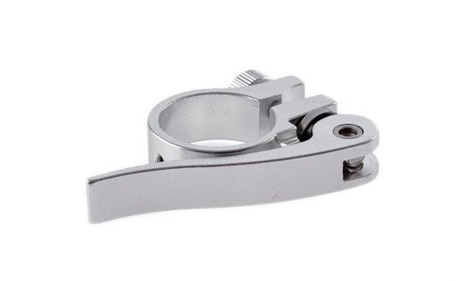 Zadelpenklem met snelspanner 38,5mm, zilver (hangverpakking)