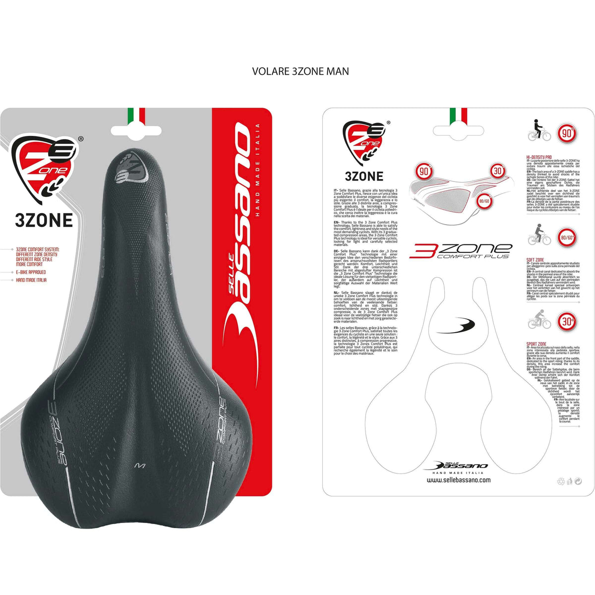 Selle Bassano Volare M X33 Men's Saddle - black