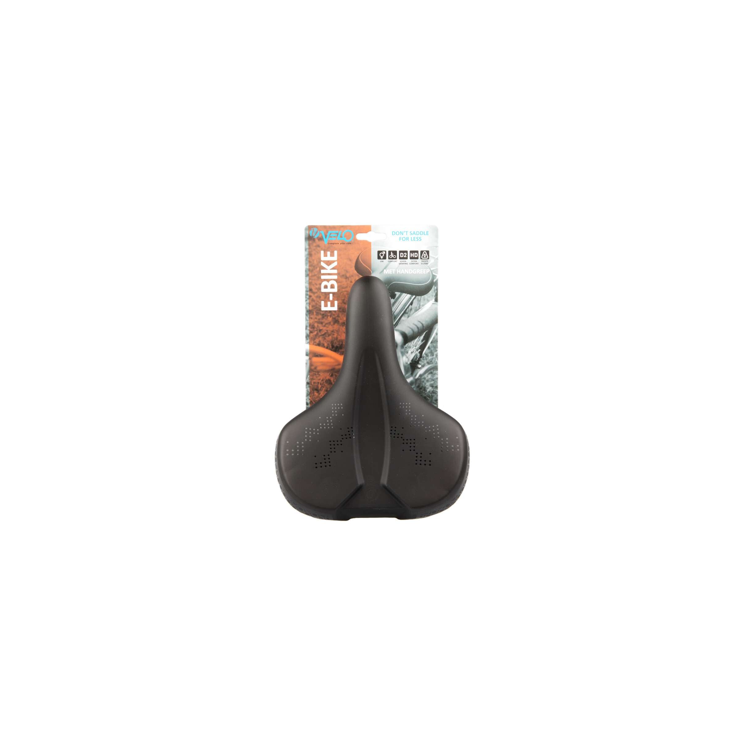 Selle de vélo électrique Velo Comfort - aspirateur avec zone O et poignée